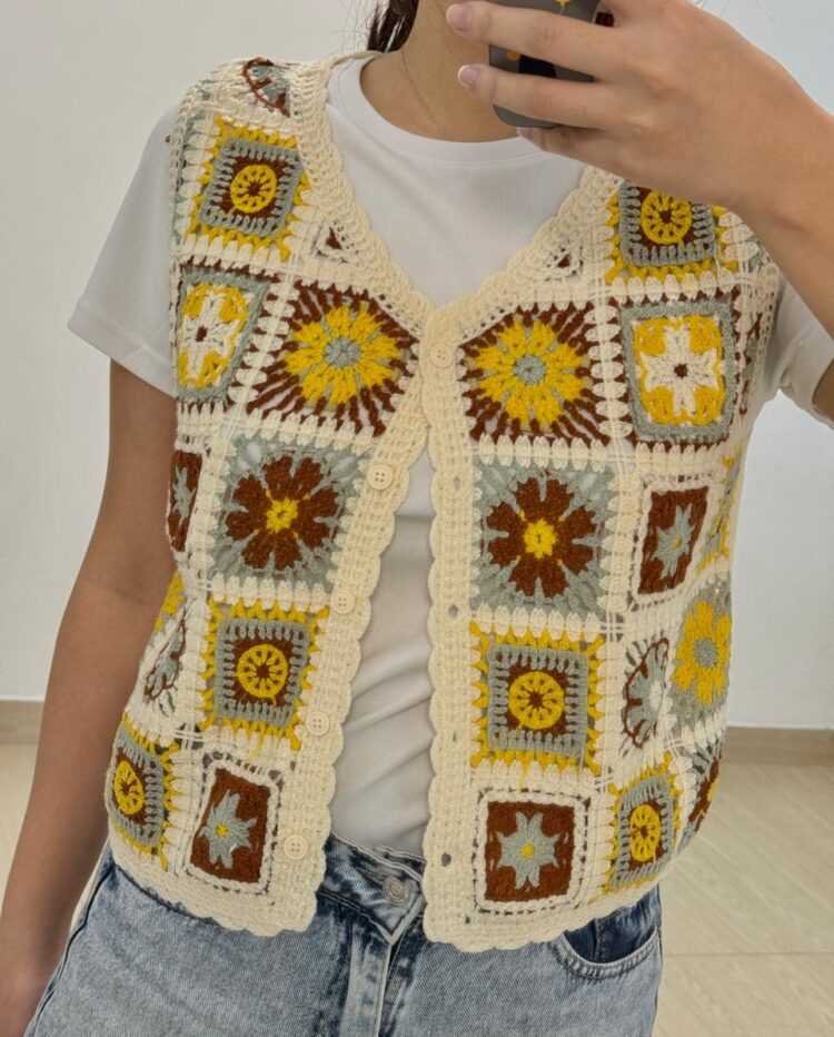 [CROCHET] CHALECO FLORA