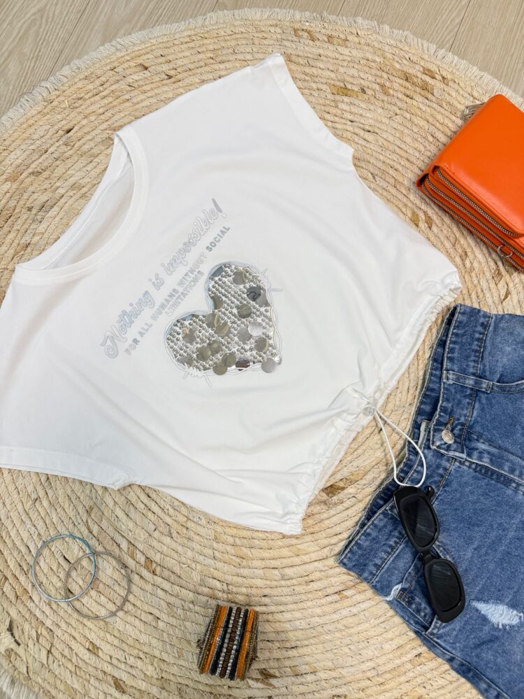 [IMPORTADO] REMERA CORA PLATA