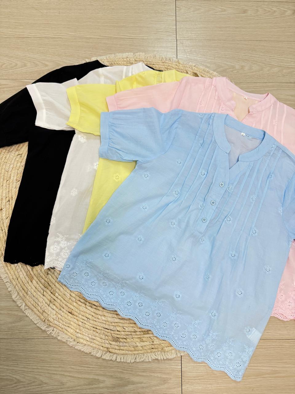 BLUSA BRODERIE 3 BOTONES