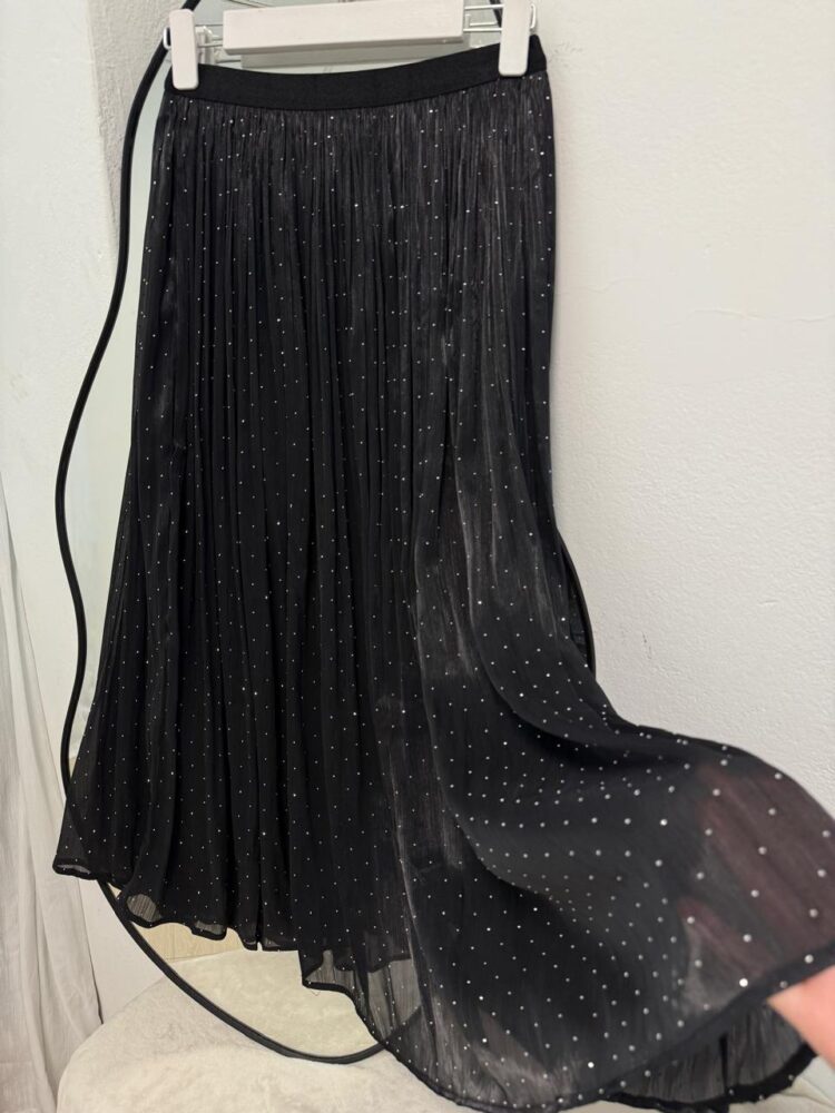 POLLERA GASA-SATEN STRASS