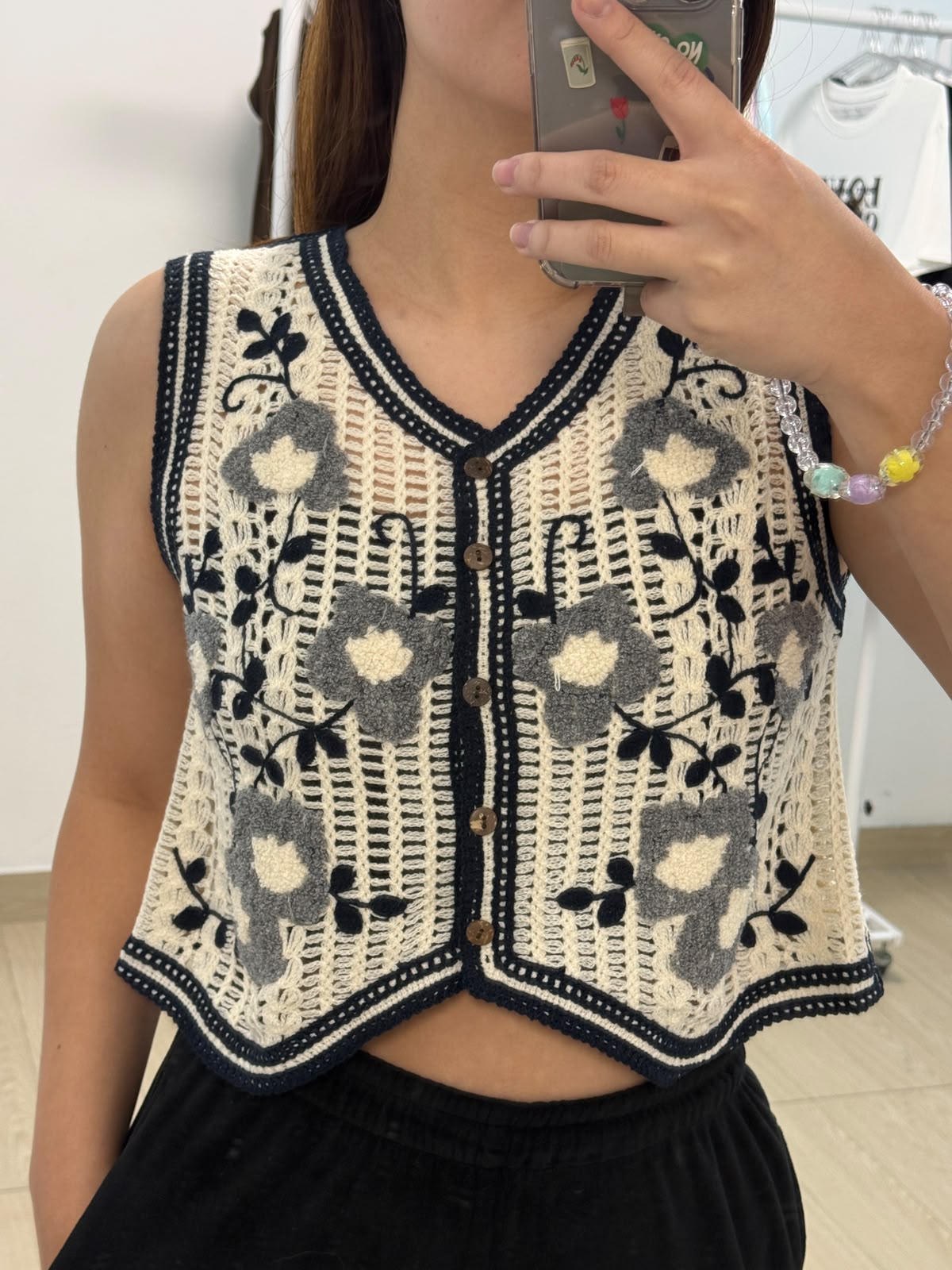 CHALECO CROCHET BLOOM - Imagen 3