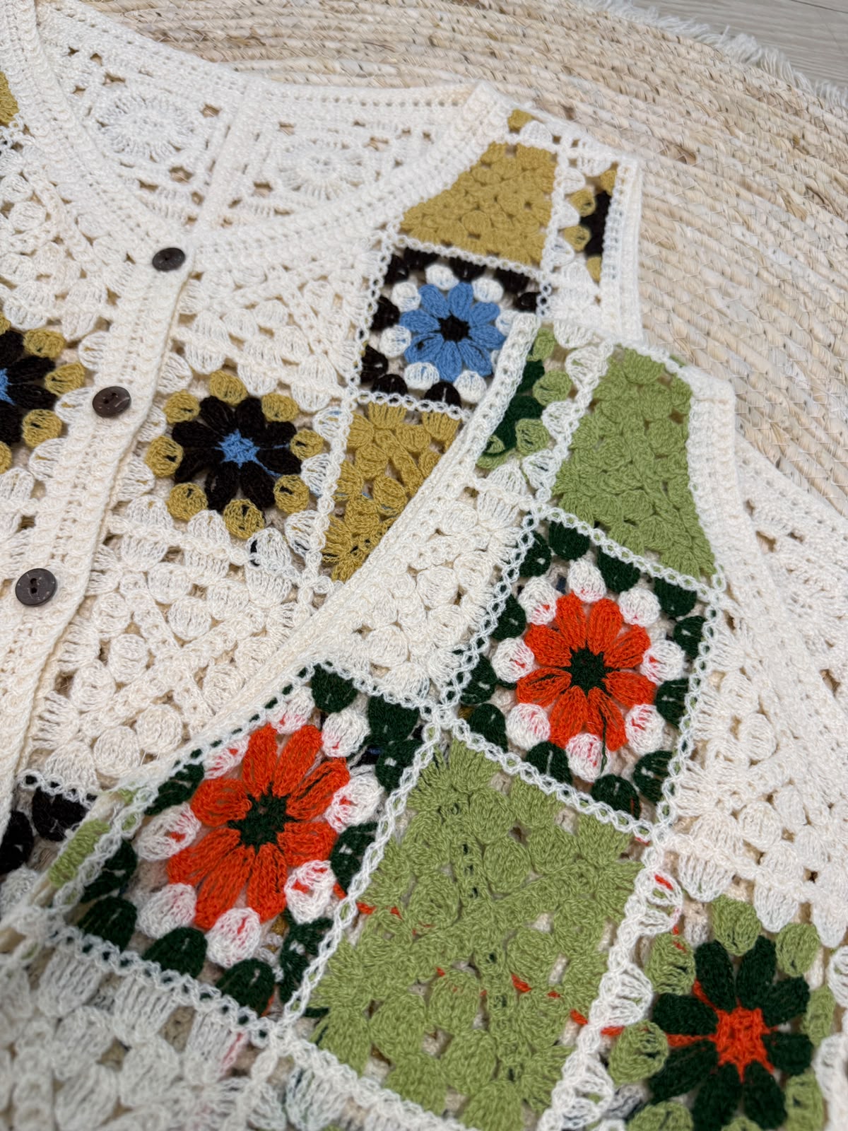CHALECO CROCHET FLORA - Imagen 3