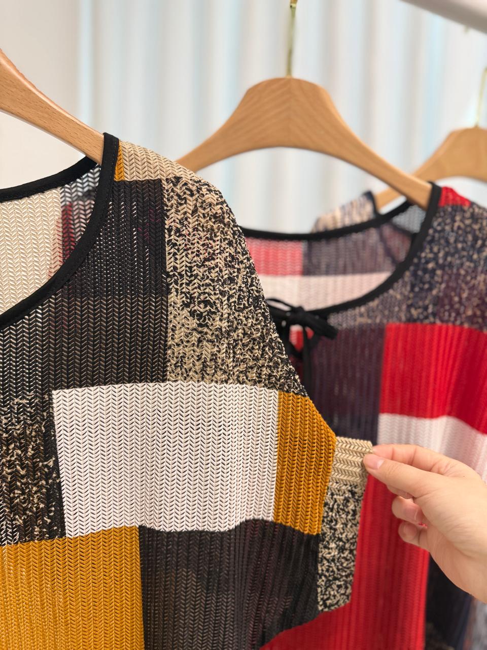 BLUSA TEJIDO MESH MOÑO - Imagen 4